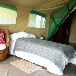 CANVAS TENTS BushTec Adventure Meru Echo 2200 Multi-Room With Veranda Combo Glamping Tent - ALFCSDCT