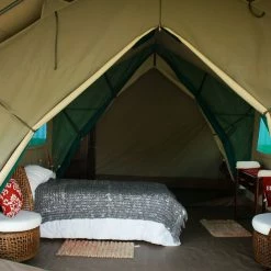 CANVAS TENTS BushTec Adventure Meru Echo 2200 Multi-Room With Veranda Combo Glamping Tent - ALFCSDCT