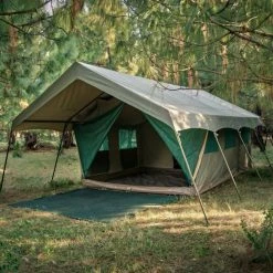CANVAS TENTS BushTec Adventure Meru Echo 2200 Multi-Room With Veranda Combo Glamping Tent - ALFCSDCT