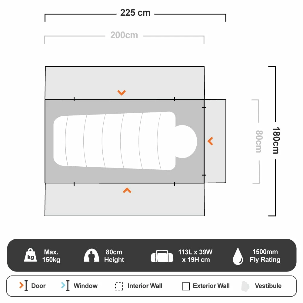 Oztent Bunker Lite OVERLAND GROUND TENTS 4 Oztent Bunker Lite OVERLAND GROUND TENTS
