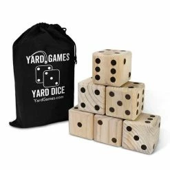 Yard Games CAMPING MUST HAVES Wooden Outdoor Yard Dice