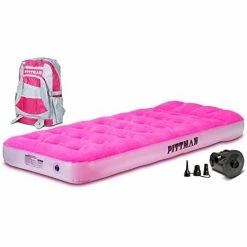 Pittman Outdoors Twin Kid's Mattress With AC Powered Air Pump