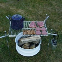 Quik Adjust Quick Adjust Campfire Cooking Grill Quick Adjust Cookware