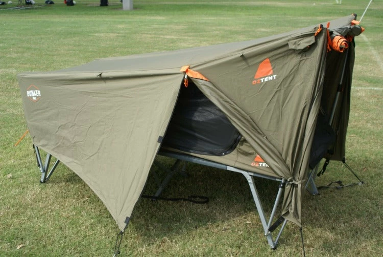 OVERLAND GROUND TENTS Oztent Bunker Pro Tent Cot 4 OVERLAND GROUND TENTS Oztent Bunker Pro Tent Cot