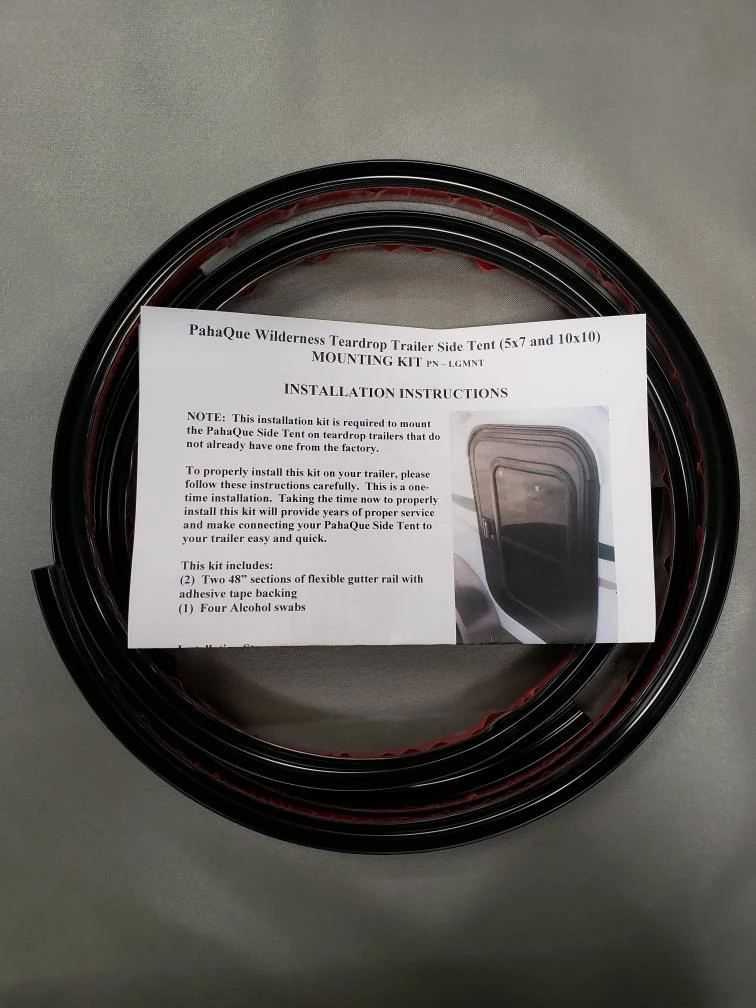 PahaQue Mounting Kit For Teardrop (10x10 Or 5x7) Side Tents 1 PahaQue Mounting Kit For Teardrop (10x10 Or 5x7) Side Tents