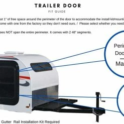 PahaQue 5 X 7 Teardrop Trailer Side Tent - SR57N-A