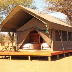 CANVAS TENTS BushTec Adventure Meru Echo 2200 Multi-Room With Veranda Combo Glamping Tent - ALFCSDCT