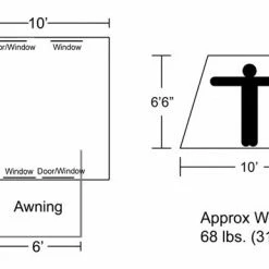 CANVAS TENTS Kodiak Flexbow 6010 Canvas 6 Person Tent 10x10 Deluxe