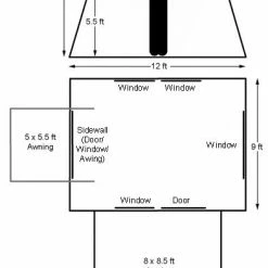 CABIN TENTS Kodiak Canvas 6133 Deluxe 12x9 6 Person Tent