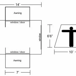 Kodiak Canvas 6714 Screen House Tent SHELTERS & VEHICLE AWNINGS