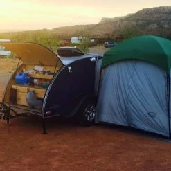 PahaQue 5 X 7 Teardrop Trailer Side Tent - SR57N-A