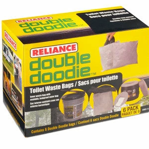 Reliance Double Doodie Toilet Waste Bag With Bio-Gel 1 Reliance Double Doodie Toilet Waste Bag With Bio-Gel
