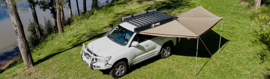 OVERLAND GROUND TENTS Oztent Foxwing 180° Awning 3 OVERLAND GROUND TENTS Oztent Foxwing 180° Awning